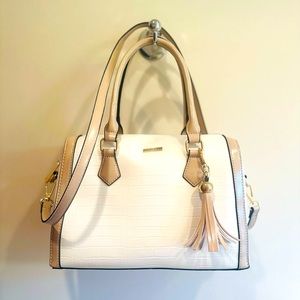 Aldo NWOT Croc Embossed Faux Leather  Crossbody  Bag with Removable Strap